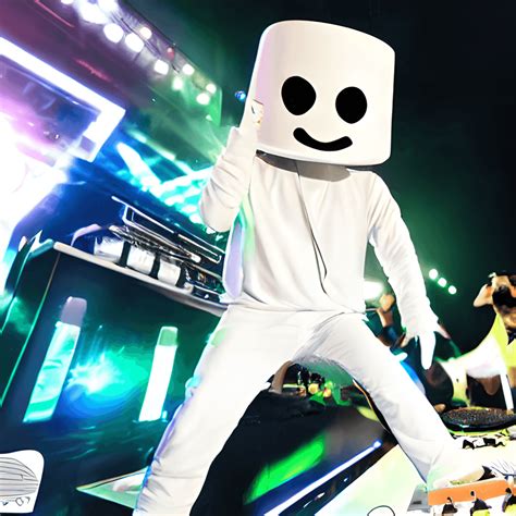 DJ Marshmello Cartoon · Creative Fabrica