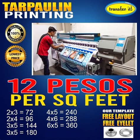 Transfer It High Quality Tarpaulin Printing Cheap Price Perfect For