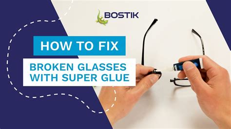 How To Fix Broken Glasses With Fix And Glue Gel Bostik Uk Youtube