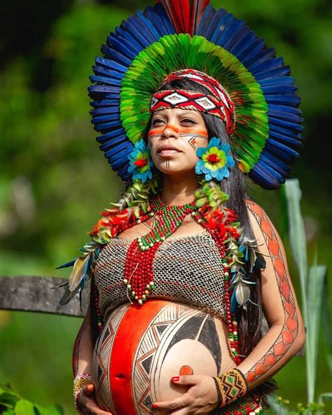 E essa gravidinha mais linda Além de mulher é mãe indígena