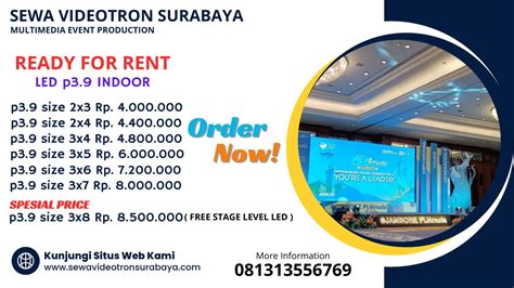 Harga Sewa Videotron Surabaya Simak Daftar Harganya