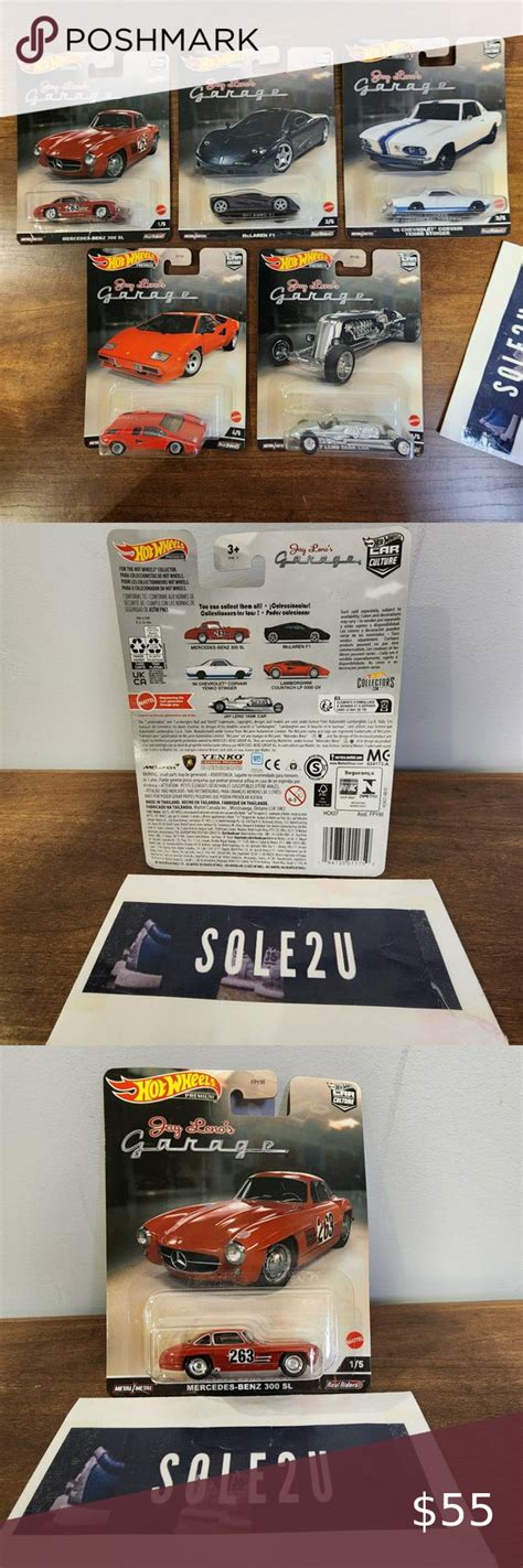 Hot Wheels Premium Jay Leno S Garage Set Of 5 Mercedes McLaren Lamborghini Tank