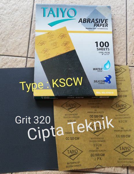 Jual Amplas Kertas Taiyo Kscw Grit Abrasive Paper Taiyo Cc Cw