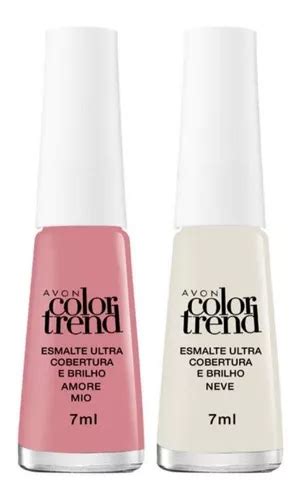 Avon Kit Esmaltes Color Trend Neve E Amore Mio Ml Mercadolivre