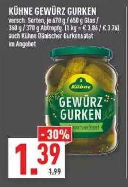 Kühne Gewürz Gurken Angebot bei Marktkauf