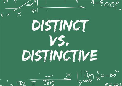 Grammar Distinct Or Distinctive U Dictionary