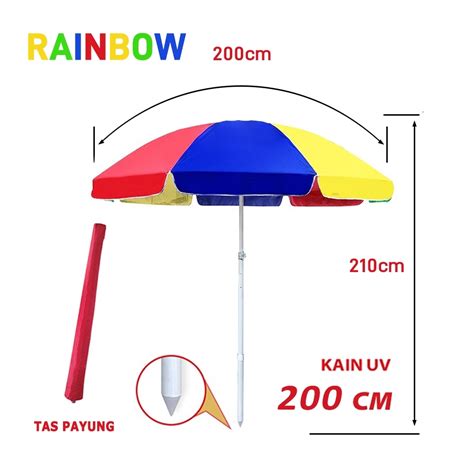 Jual Payung 200 CM Payung Tenda UV Anti Angin Tenda Taman Pantai Cafe