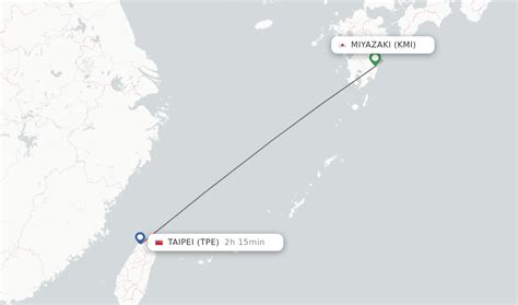 Direct Non Stop Flights From Miyazaki To Taipei Schedules