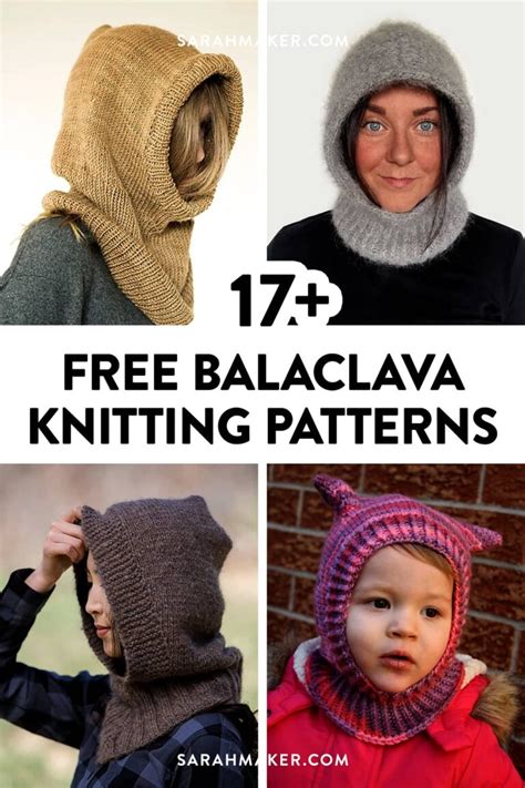 17 Free Balaclava Knitting Patterns To Keep Warm This Winter Sarah Maker