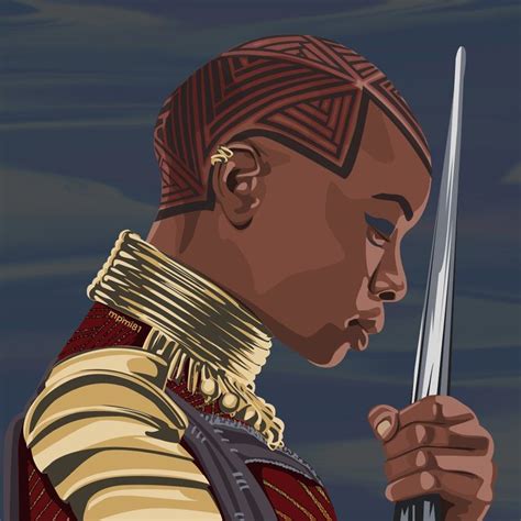 MCU Okoye Art | Black panther marvel, Black panther art, Black panther ...