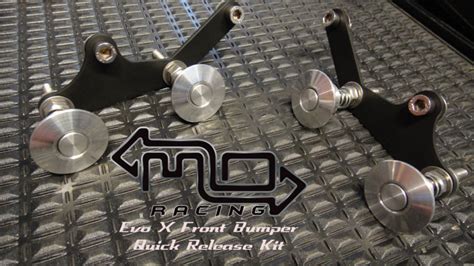 Evo X/Lancer Front Bumper Quick Release Kit - Billet Finish - Move Over Racing