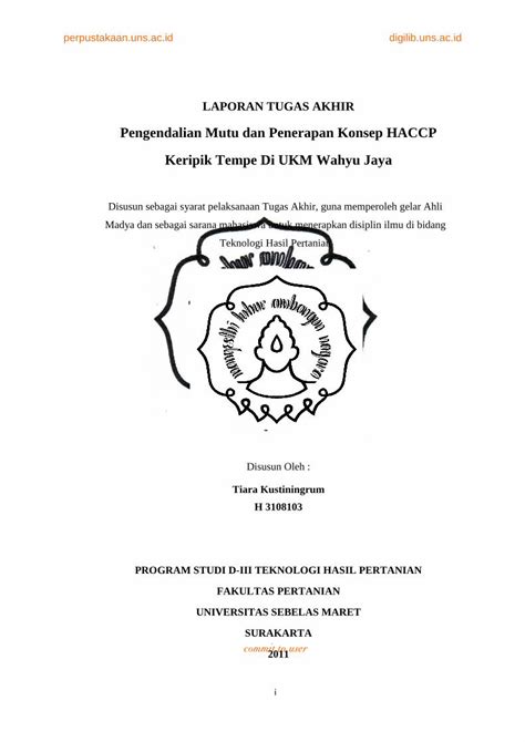 Pdf Pengendalian Mutu Dan Penerapan Konsep Haccp Keripik Dokumen Tips