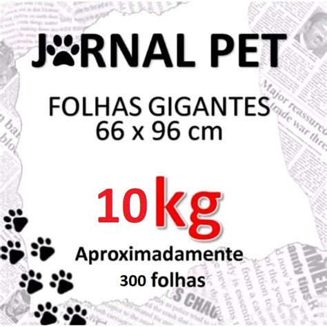 Jornal Pet Kg Biodegrad Vel Folhas Grandes X Escorrega O Pre O