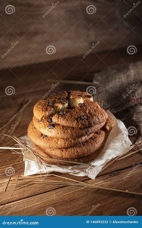 Cookies Referentes Cultura Norte Americana Do Chocolate Fresco Na