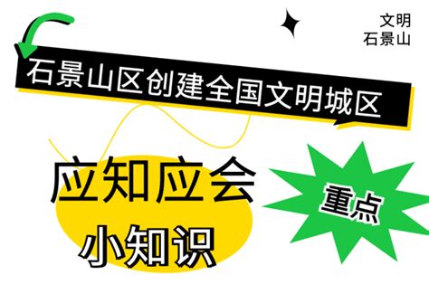 【创城应知应会】石景山区创建全国文明城区问卷调查应知应会（八）