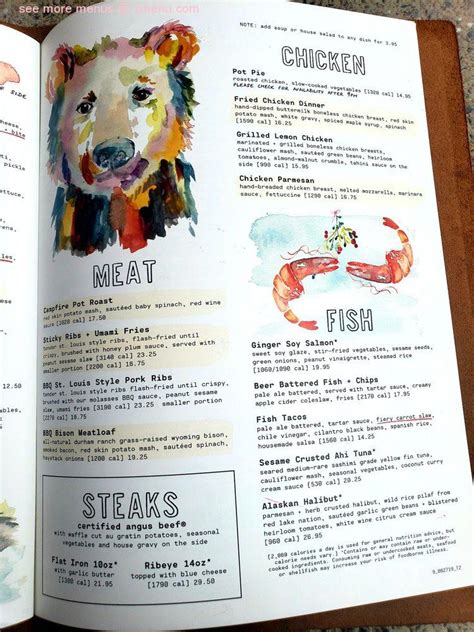 Menu at Lazy Dog Restaurant & Bar, Montclair