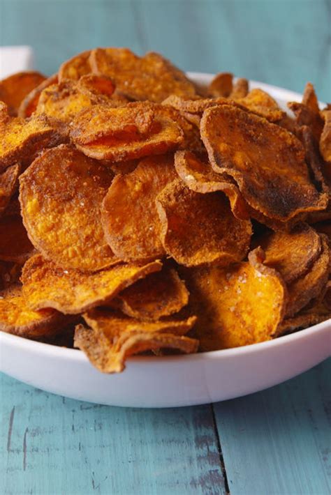 Best Baked Sweet Potato Chips Recipe How To Make Sweet Potato Chips