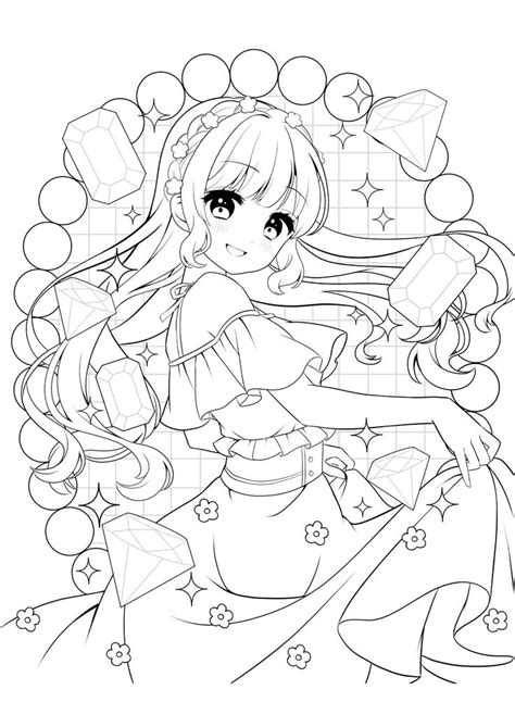 Anime Coloring Page