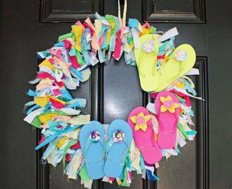 10 Diy Flip Flop Wreath Decorating Ideas Hative