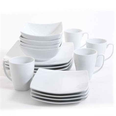 Monarch White Square Dinnerware Set | Dinnerware Sets | Abode & Company