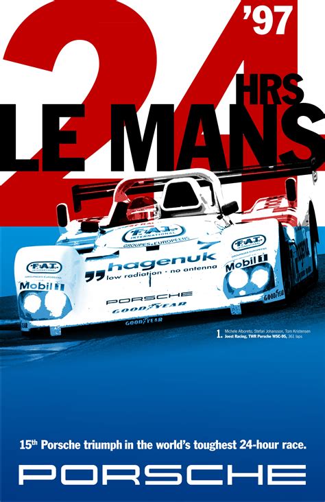 Porsche Create History Le Mans Porsche Vintage Racing Poster