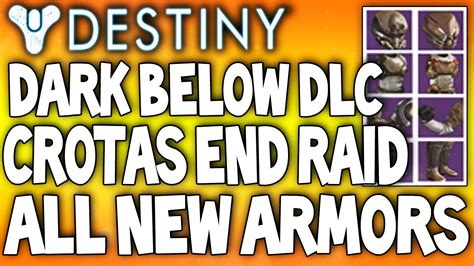 Destiny The Dark Below DLC ALL NEW ARMORS Crota S End Raid Armor