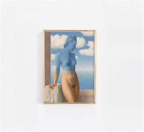 Rene Magritte Surrealism Woman Wall Art Print Rene Magritte Poster