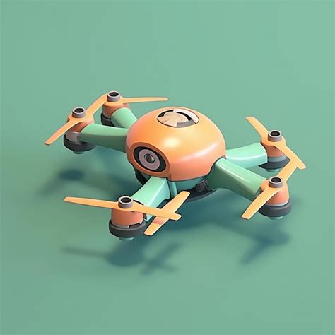 Desenho Animado Drone 3d Foto Premium