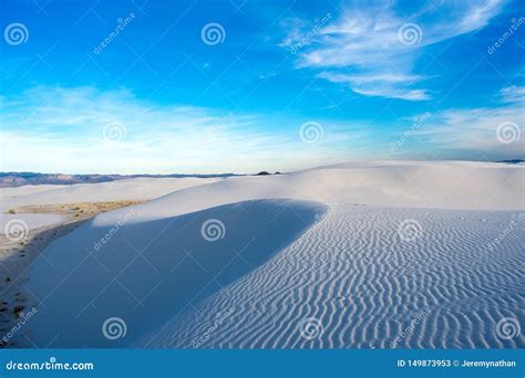 White Sand Dunes At White Sands National Monument Stock Image Image