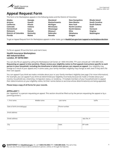 Health Insurance Appeal Request Pdf Form Formspal