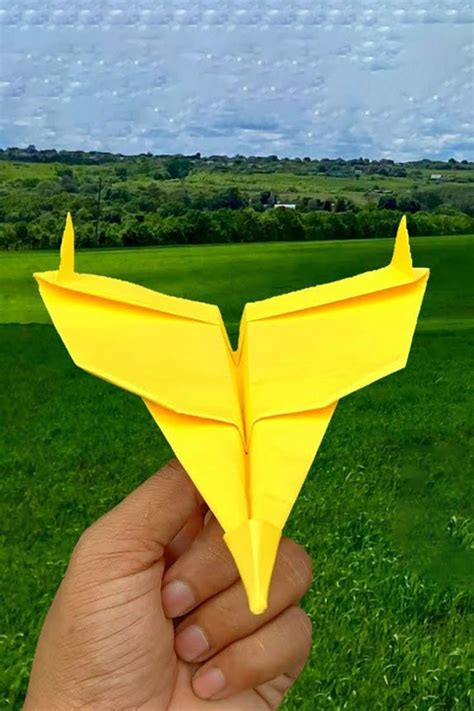 How To Make A Origami Flying Plane Flying Paper Classic Plane New