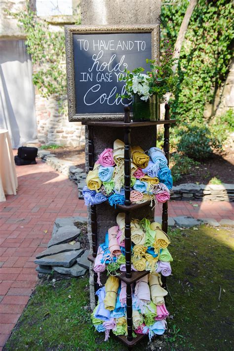 Colorful Fringed Scarf Wedding Favors