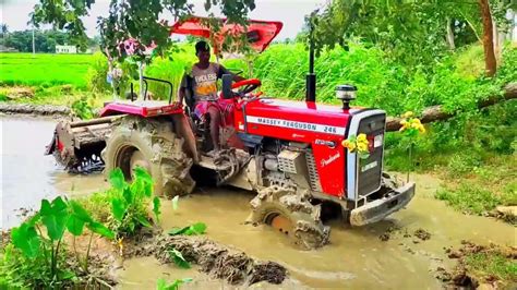 Meassy 246 Dynatrack 4wd With Nipha Rotavetor Mud Performance🔥🔥🔥 Youtube