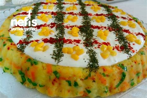 Tart Kalıbında Yoğurtlu Patates Salatası Nefis Yemek Tarifleri