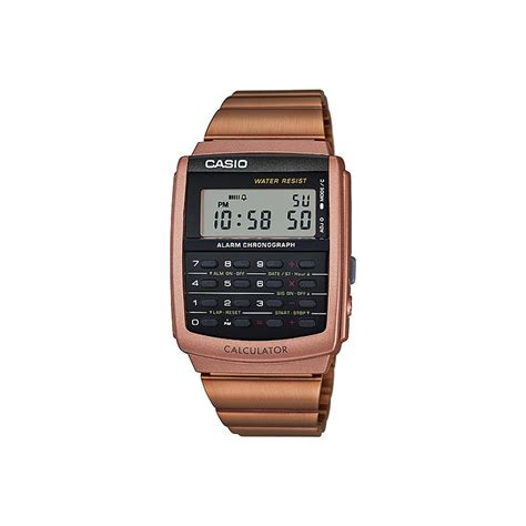 Casio Retro Databank Unisex Classic Calculator Bronze Digital Watch