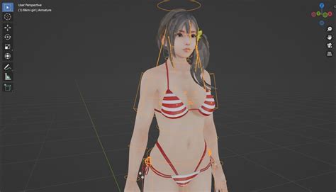Stylized Sexy Bikini Girl Rigged D Model Rigged CGTrader