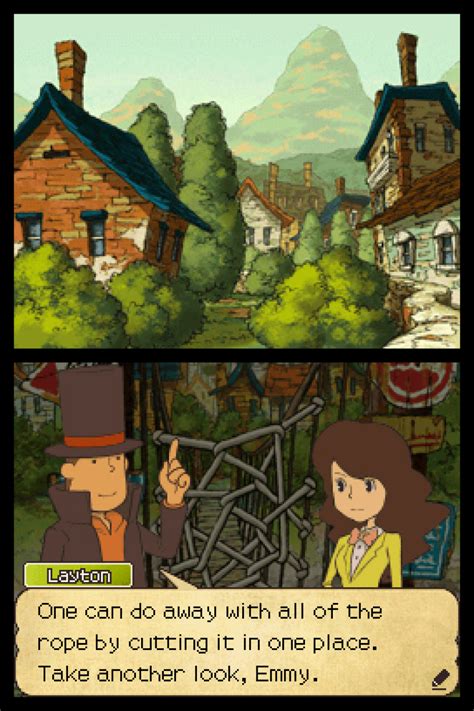 Professor Layton And The Last Specter 2011 Ds Screenshots