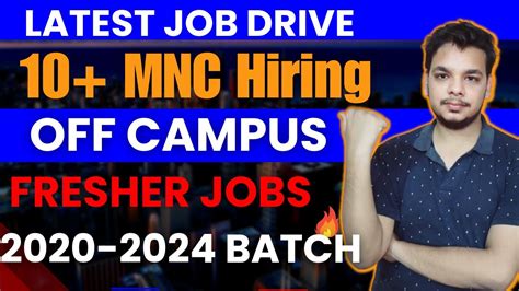 OFF Campus Drive 2023 2024 Batch Latest Hiring Fresher Jobs