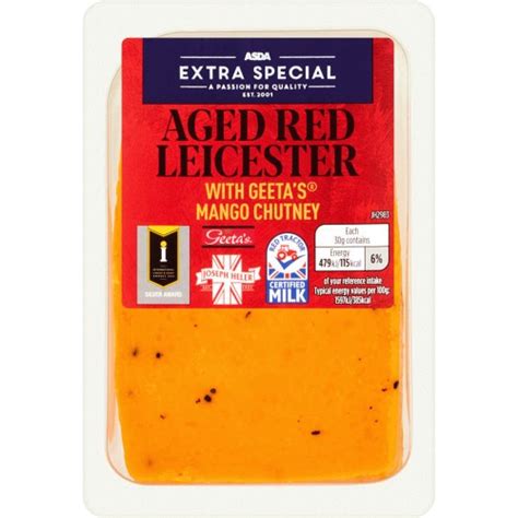 Asda Extra Special Aged Red Leicester With Geeta S Mango Chutney G