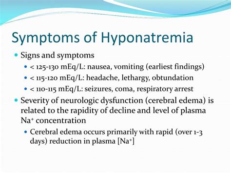 Ppt Hyponatremia Powerpoint Presentation Free Download Id3427059