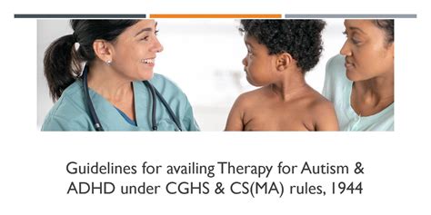 Guidelines For Availing Therapy For Autism Adhd Under Cghs Cs Ma