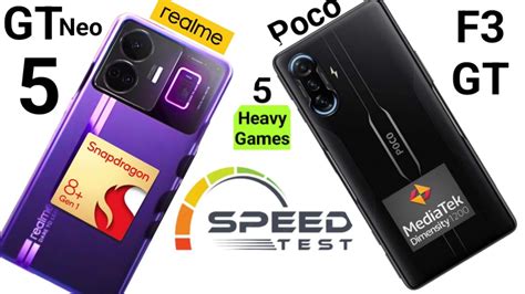 Realme Gt Neo Vs Poco F Gt Speedtest Heavy Games Comparison