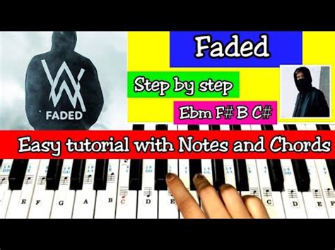 Faded Easy Piano Tutorial With Notations And Chords Step By Step