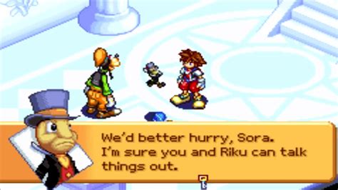 Kingdom Hearts Chain Of Memories Gba Cutscene Sora Wonders About