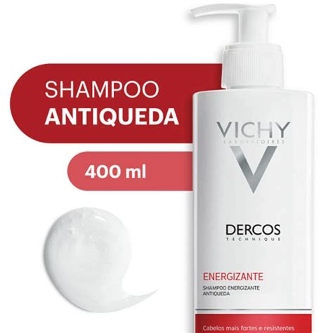 Shampoo Antiqueda Vichy Dercos Energizante Frasco Pump 400mL DrogaVen