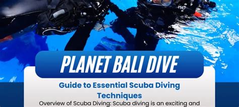 ultimate guide  essential scuba diving techniques scuba diving