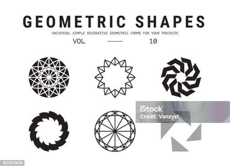 Universal Geometric Shapes Set Stock Illustration Download Image Now