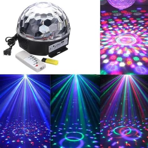 Bola De Luces Led Para Discoteca Puerto Usb Control Remoto Cuotas