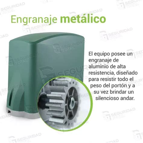 Motor Porton Corredizo Seg 500kg 1 4hp Pesado Kit Automatico En Venta