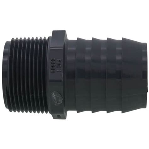 X 34 Pvc Barb X Mpt Insert Male Adapter 1436131rmc The 50 Off